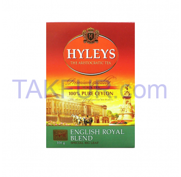 Чай Hyleys Английский королевский купаж черный 100г - Фото