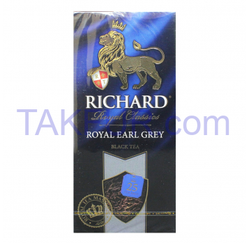 Чай Richard Earl Grey черный байховый 2г*25шт 50г - Фото