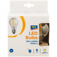 ARO ЛАМПА ФІЛАМ А60 7W 2700K Е27*2 - Фото