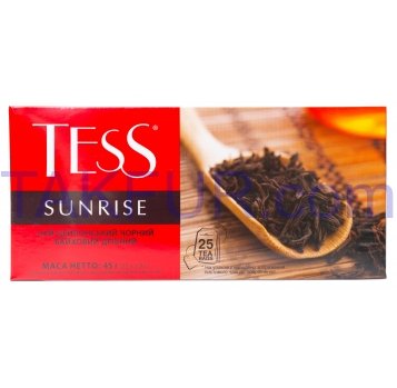 Чай Tess Sunrise черный байховый мелкий 25*1.8г/уп - Фото