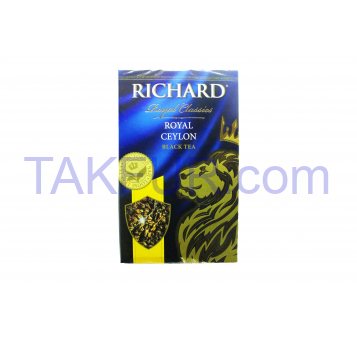 Чай Richard Royal Ceylon черный цейлонск байхов листовой 90г - Фото