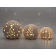 Набір Tarrington House керамічних кульок зі світлодіоднами Tree - Фото