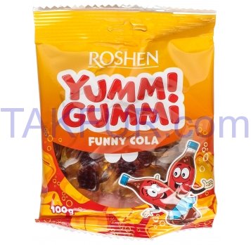 Конфеты Roshen Yummi Gummi Funny Cola желейные 100г - Фото