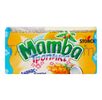 Конфеты Mamba Тропикс жевательные со вкусом манго/апел 26,5г - Фото