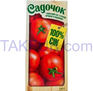 Сок Садочок томатный с солью 0.95л - Фото