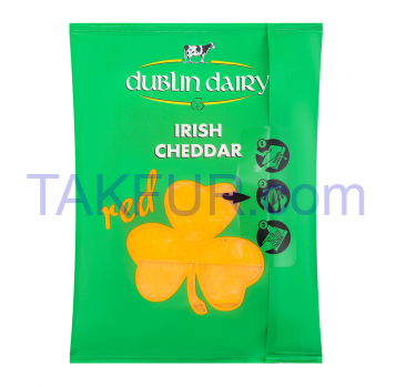 Сыр Dublin Dairy Irish cheddar red нарезной 48% 150г - Фото