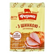 Сыр плавленый Ферма С ветчиной 55% 90г - Фото