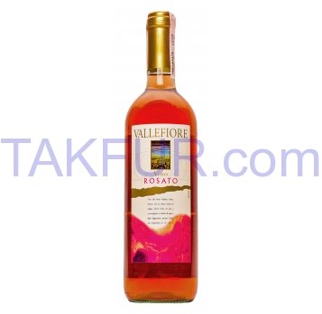 Вино Vallefiore Vino Rosato сухое розовое 11% 0,75л - Фото
