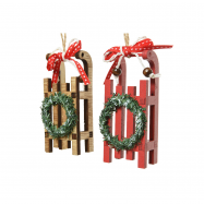 Підвіска Сані дерев`яні 4 х 10 см - Фото