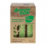 ФБ ГУБКА ЦЕЛЮЛЬОЗ GO GREEN 3ШТ - Фото