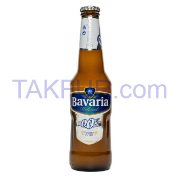Пиво Bavaria WIT пшеничное нефильтрованное 0% 0,33л - Фото
