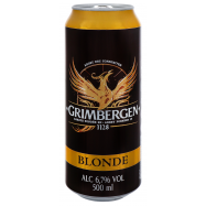 Пиво специальное Grimbergen Blonde светлое пастер 6.7% 0.5л - Фото
