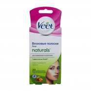 Восковые полоски Veet Natur д/чувствит участков кожи 20шт - Фото