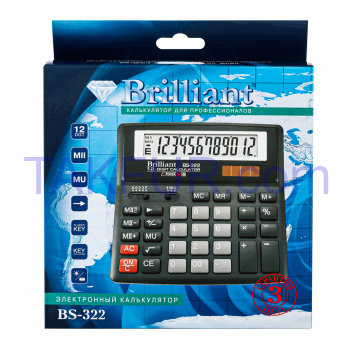 Калькулятор Brilliant №BS-322 1шт - Фото