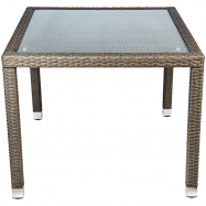 METRO PROF СТІЛ РОТАНГ 90Х90 СМ : КОРИЧНЕВИЙ - Фото