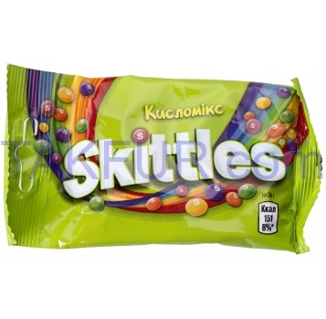 Драже Skittles Кисломикс в сахарной оболочке 38г - Фото