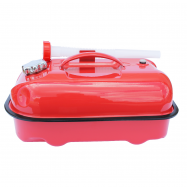 Канистра металическая горизонтальная 10 л 0,8 мм с лейкой - Фото