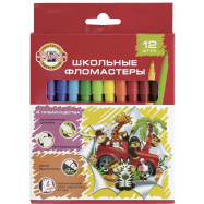 Фломастеры 12 цветов KOH-I-NOOR - Фото