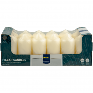 Свеча H-line бежевая 48х100мм 12шт - Фото