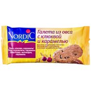 Галеты Nordic из овса с клюквой и карамелью 30г