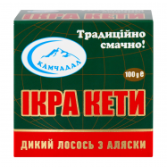 Икра Камчадал лососевая зернистая соленая 100г - Фото