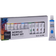 ФАРБИ АКРИЛОВІ 12КОЛ 12МЛ - Фото