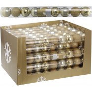 НАБІР ПРИКРАС ЗОЛ 6 СМ 9 ШТ - Фото