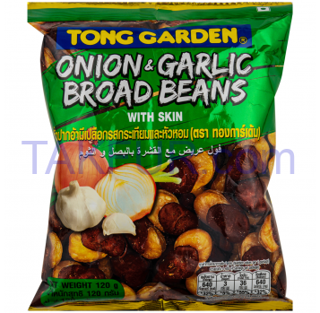 Фасоль Tong Garden жареная со вкусом лука и чеснока 120г - Фото