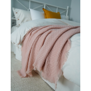 Покрывало Tarrington House акриловое розовое - Фото