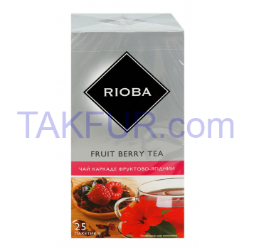 Чай Rioba Fruit Berry Tea из суданской розы 1,5г*25шт 37,5г - Фото