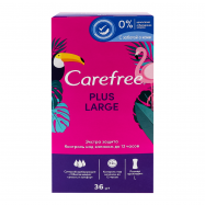 Прокладки ежедневные Carefree Plus Large женские 36шт/уп - Фото