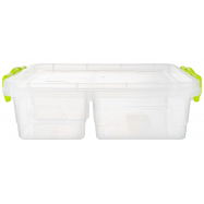 Контейнер пищевой Ал-Пластик Тройной универсальный 1.63л 1шт - Фото