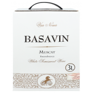 Вино Basavin Muscat белое полусладкое 11.5% 3л - Фото