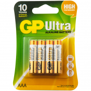Батарейки GP Ultra Alkaline 1.5V AAA 4шт - Фото