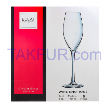 Набор бокалов Eclat Wine Emotions для шампанского 240мл 6шт - Фото