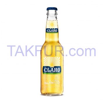 Пиво Claro світле фільтроване 0.33л - Фото