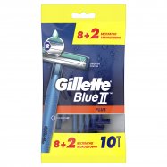 Бритва Gillette BlueII Plus одноразовая 8+2шт - Фото