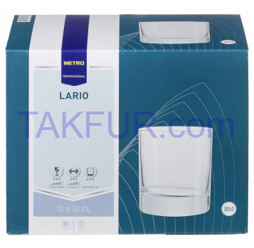 Набор стаканов Metro Professional Lario для виски 300мл 12шт - Фото