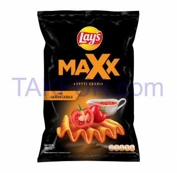 Чипсы Lay`s MAXX картофельные со вкусом сальсы 120г - Фото