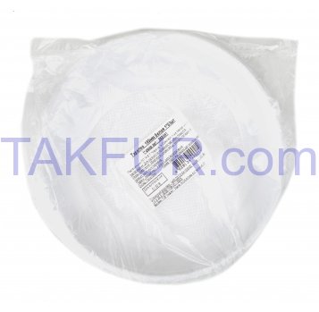 Тарелка белая одноразовая круглая 165мм 50шт - Фото