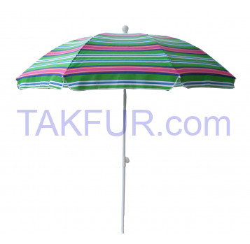 Зонт пляжный Aro полосы зеленый 2м - Фото