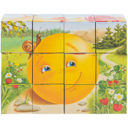 КУБИКИ В АСОРТ, 12ШТ : НАРОДНІ КАЗКИ - Фото