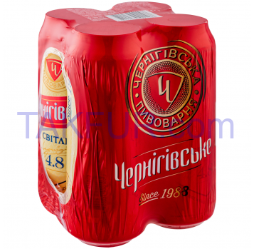 Пиво Чернігівське светлое 500мл*4шт 2л - Фото