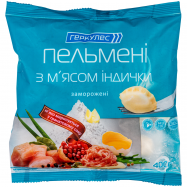 Пельмени Геркулес с мясом индейки замороженные 400г - Фото