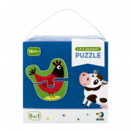 Пазл Dodo Домашние животные №300152 от 18-ти месяцев 1шт - Фото