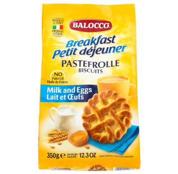Печенье Balocco Pastwfrolle с яйцами 350г - Фото