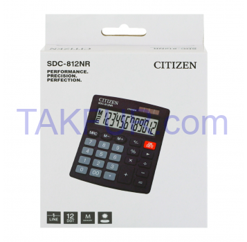Калькулятор Citizen №SDC-812 1шт - Фото