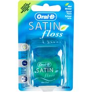 Зубная нить Oral-B Satin Floss мятная 25м - Фото