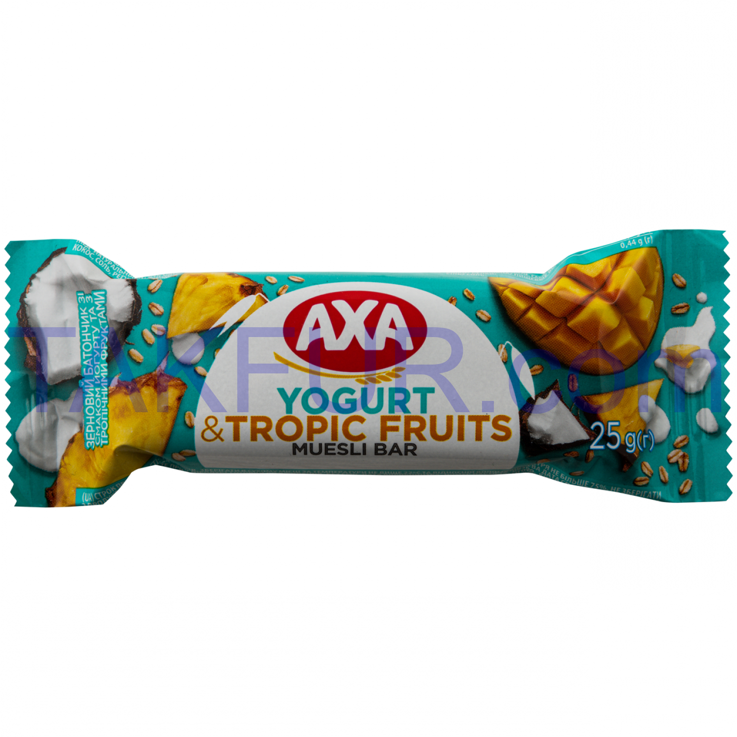 Батончик Axa зерновой вкус йогурта и тропических фруктов 25г купить ...