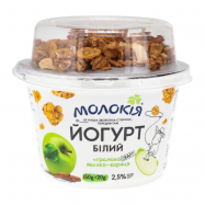 МОЛОКІЯ ЙОГУРТ ГРАНОЛА 2,5% 170Г : ЯБЛУКО-КОРИЦ - Фото